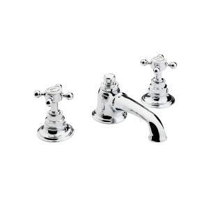 Swadling Invincible 1909 Deck-Mounted Bath Mixer - 7300005 - Lever or Crosshead      