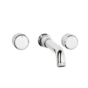Swadling Engineer Wall Mounted Bath Mixer with Curved Spout - 8320006RDX