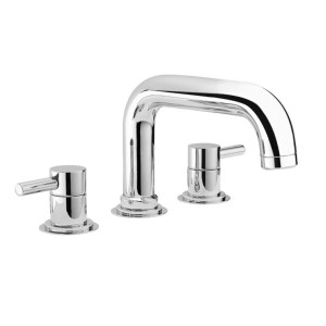 Swadling Absolute Deck Mounted Bath Mixer with Curved Spout - 6300006RDX 