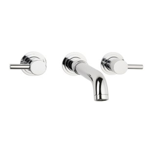 Swadling Absolute Wall Mounted Basin Mixer with Cuved Spout - 6220006RDX